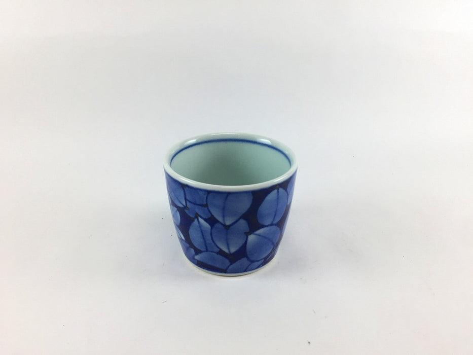 【SALE】染葉そば猪口　130cc　7cm　有田焼【訳あり】