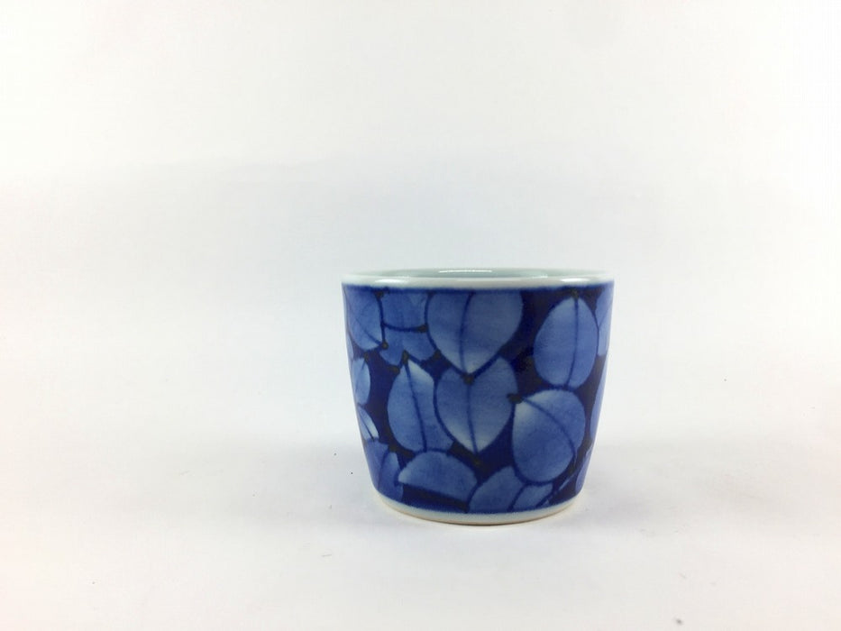 【SALE】染葉そば猪口　130cc　7cm　有田焼【訳あり】