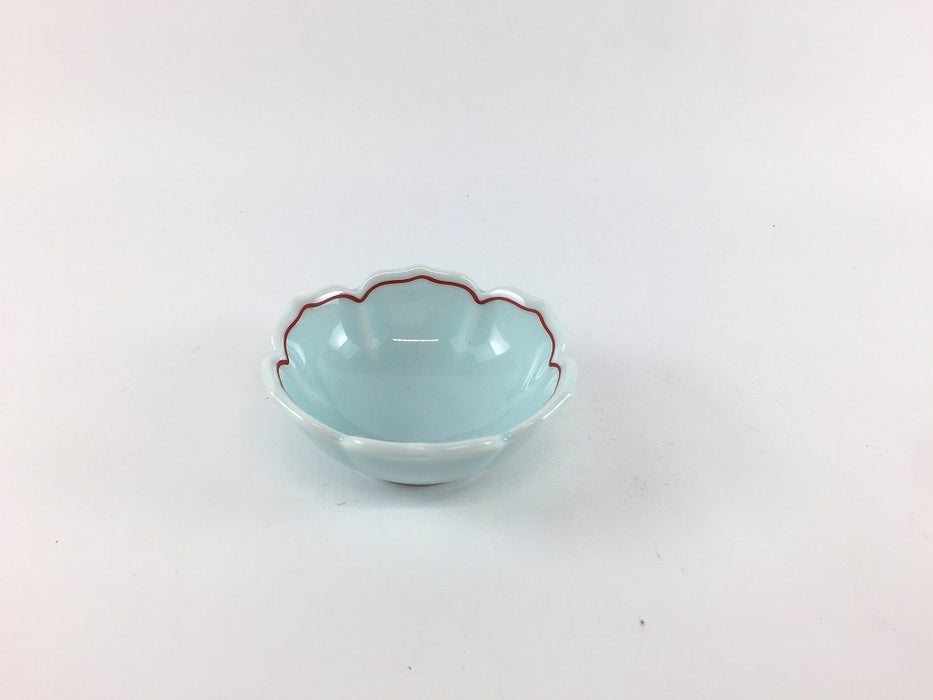 【SALE】錦青白磁赤筋　桔梗渕千代口　7cm　有田焼【訳あり】