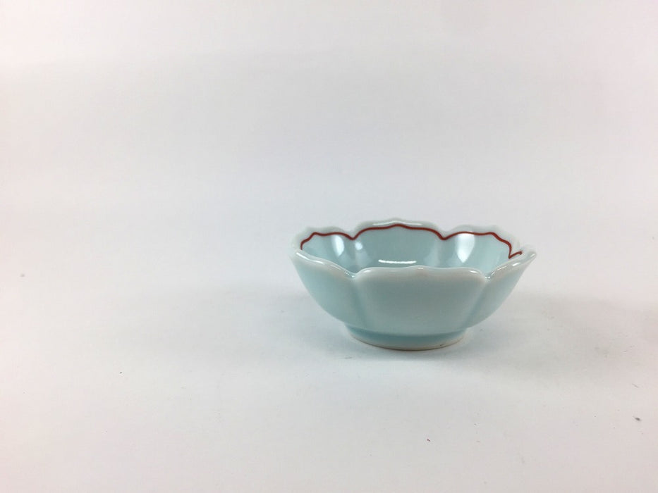 【SALE】錦青白磁赤筋　桔梗渕千代口　7cm　有田焼【訳あり】