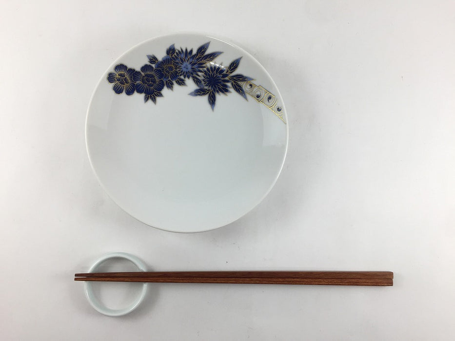 15cm皿　金彩牡丹　肥前有田焼　(j.R)