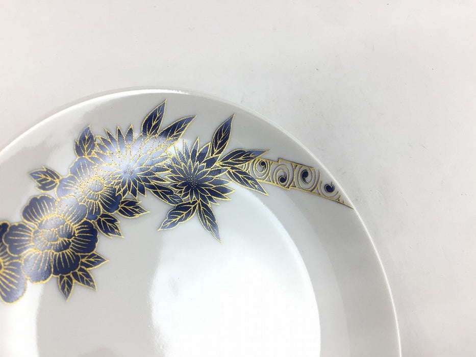 15cm皿　金彩牡丹　肥前有田焼　(j.R)