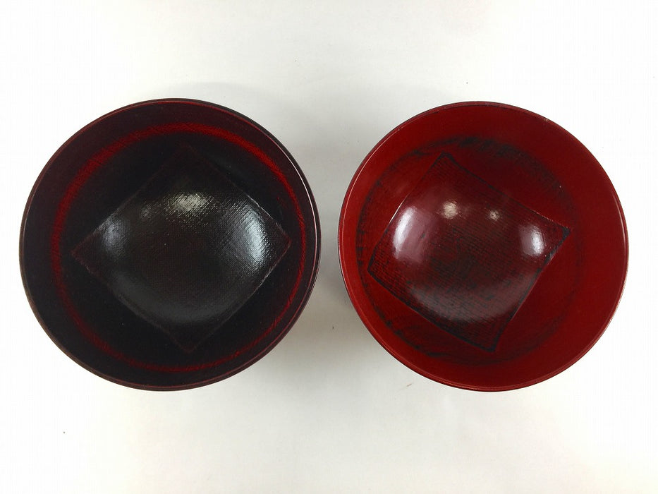 【SALE】大汁　椀両底布張15.0　(曙/根来)　14.5cm【訳あり】