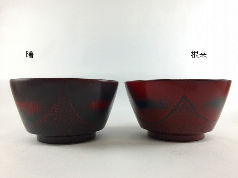 【SALE】大汁　椀両底布張15.0　(曙/根来)　14.5cm【訳あり】