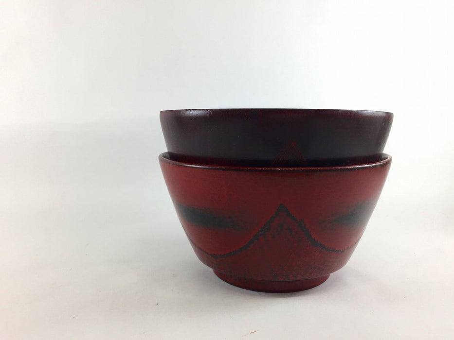 【SALE】大汁　椀両底布張15.0　(曙/根来)　14.5cm【訳あり】