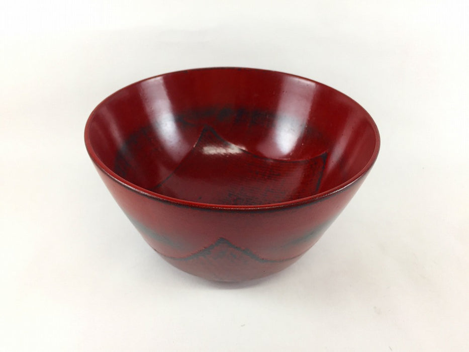 【SALE】大汁　椀両底布張15.0　(曙/根来)　14.5cm【訳あり】