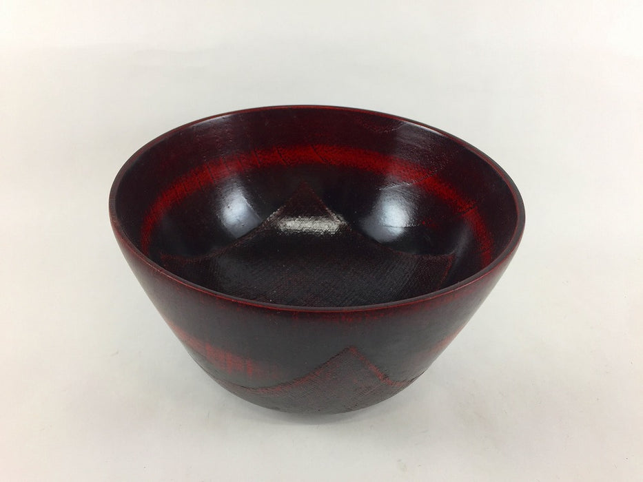 【SALE】大汁　椀両底布張15.0　(曙/根来)　14.5cm【訳あり】