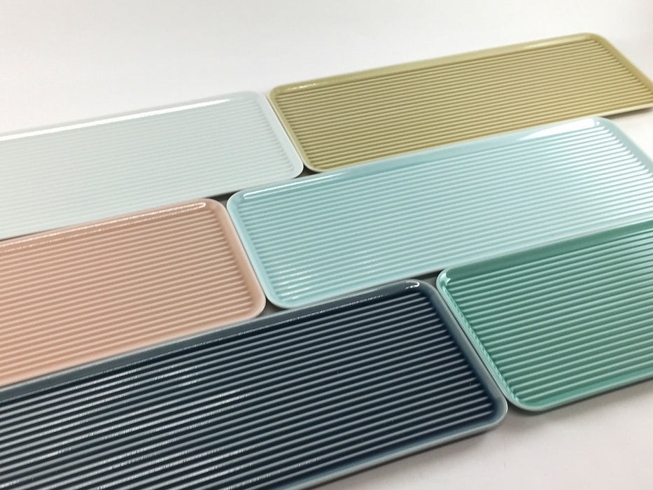 grooveロング　長皿　6色　27cm　波佐見焼(j.R)