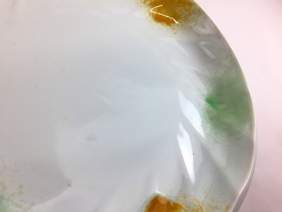 【SALE】釉彩二色吹捻り流水　尺一ドラ鉢　35cm　有田焼【訳あり】