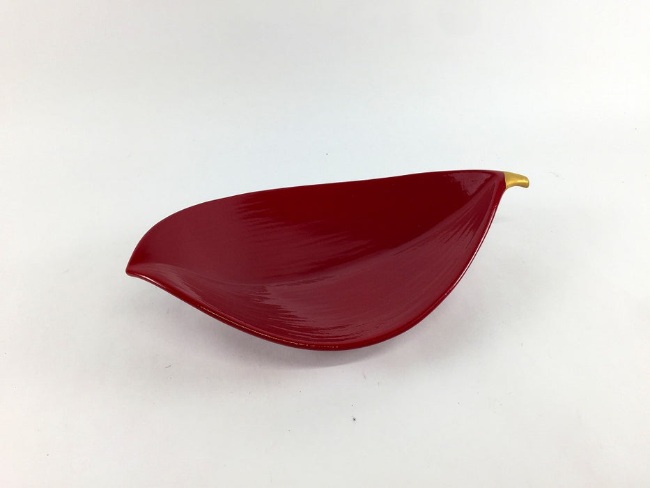 【SALE】ひらり皿　紅ツマミ金　17cm　有田焼【訳あり】