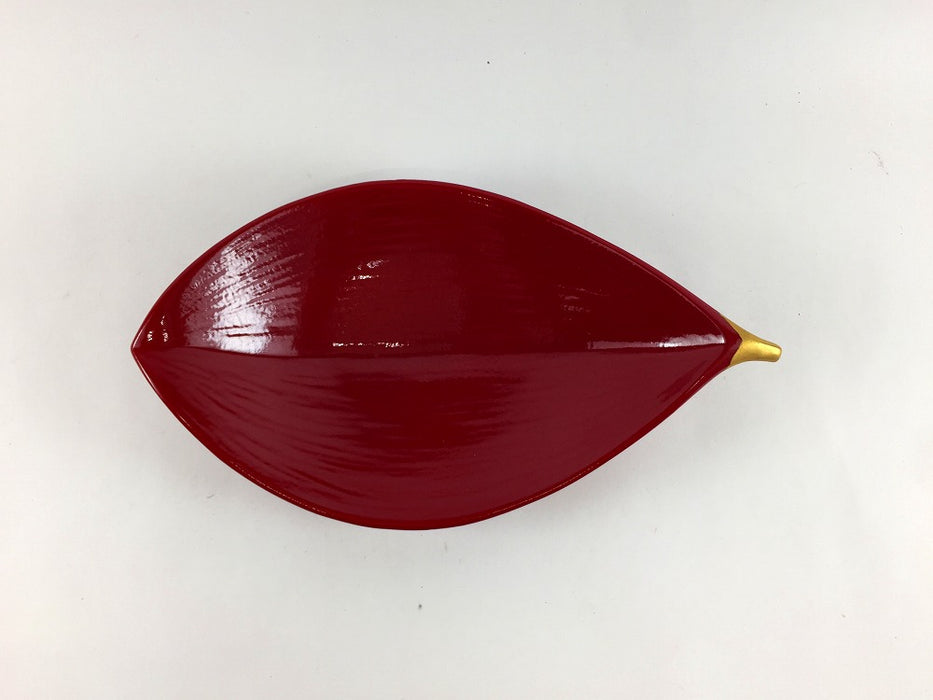 【SALE】ひらり皿　紅ツマミ金　17cm　有田焼【訳あり】