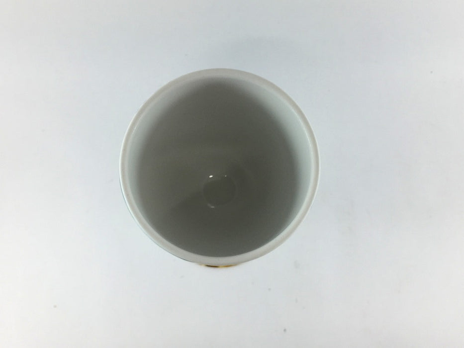 ワインカップ　グリーン丸紋　170cc　九谷焼　(j.R)