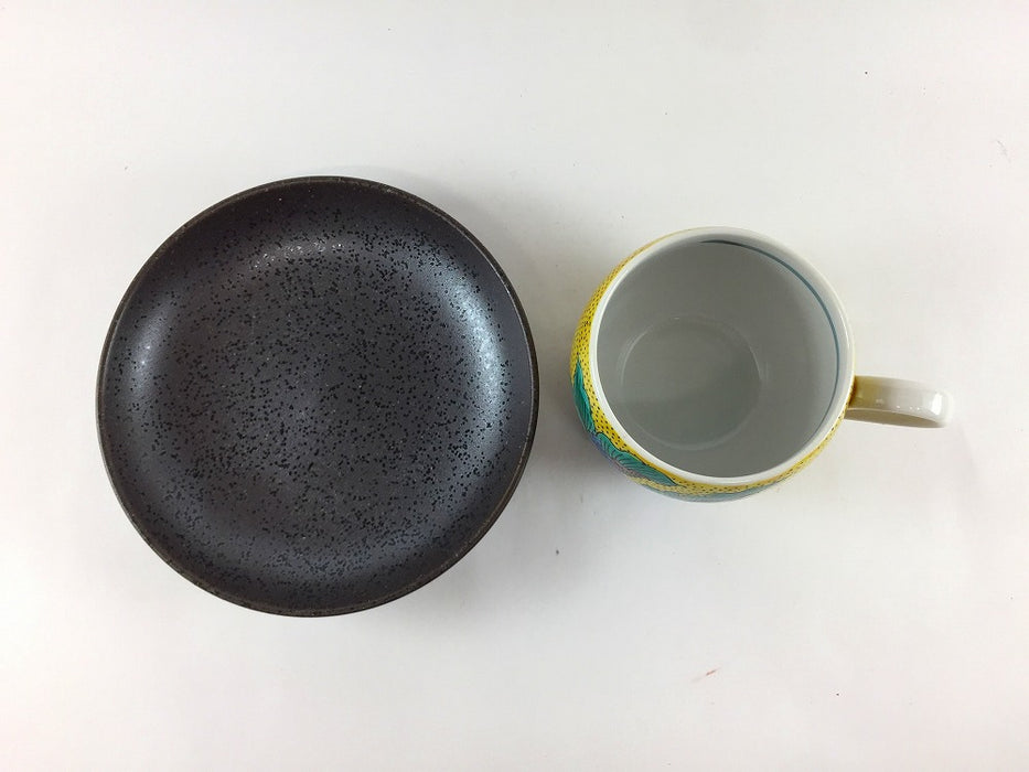 【1客価格】コーヒー碗皿　吉田屋　200cc　九谷焼(j.R)
