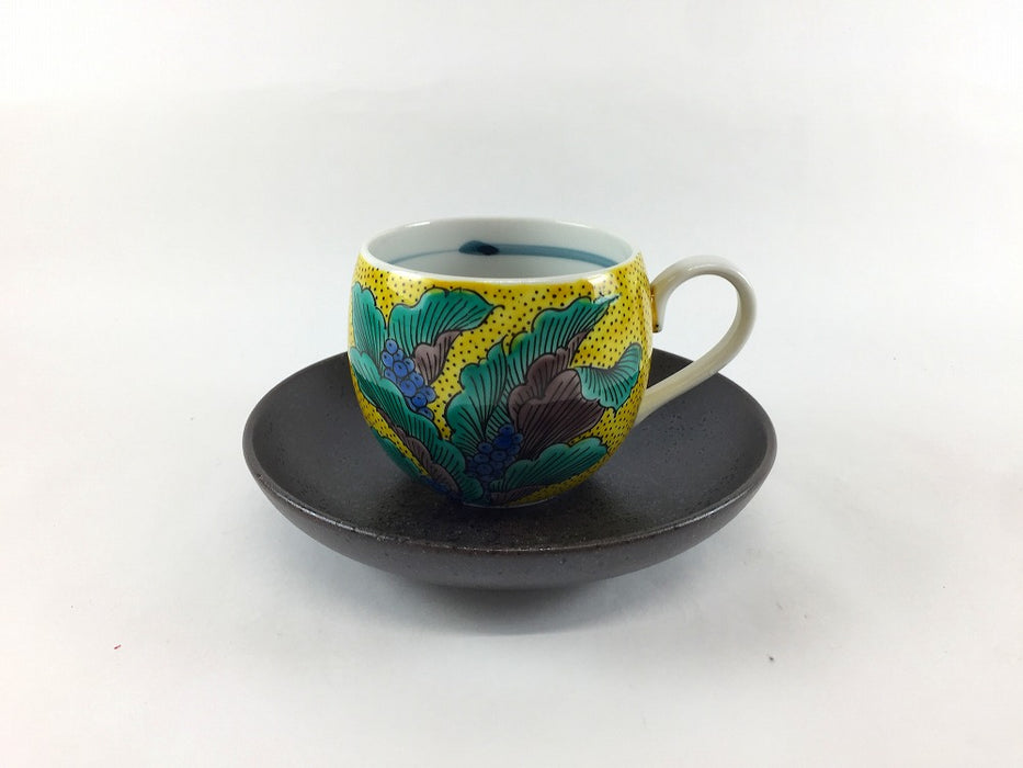 【1客価格】コーヒー碗皿　吉田屋　200cc　九谷焼(j.R)