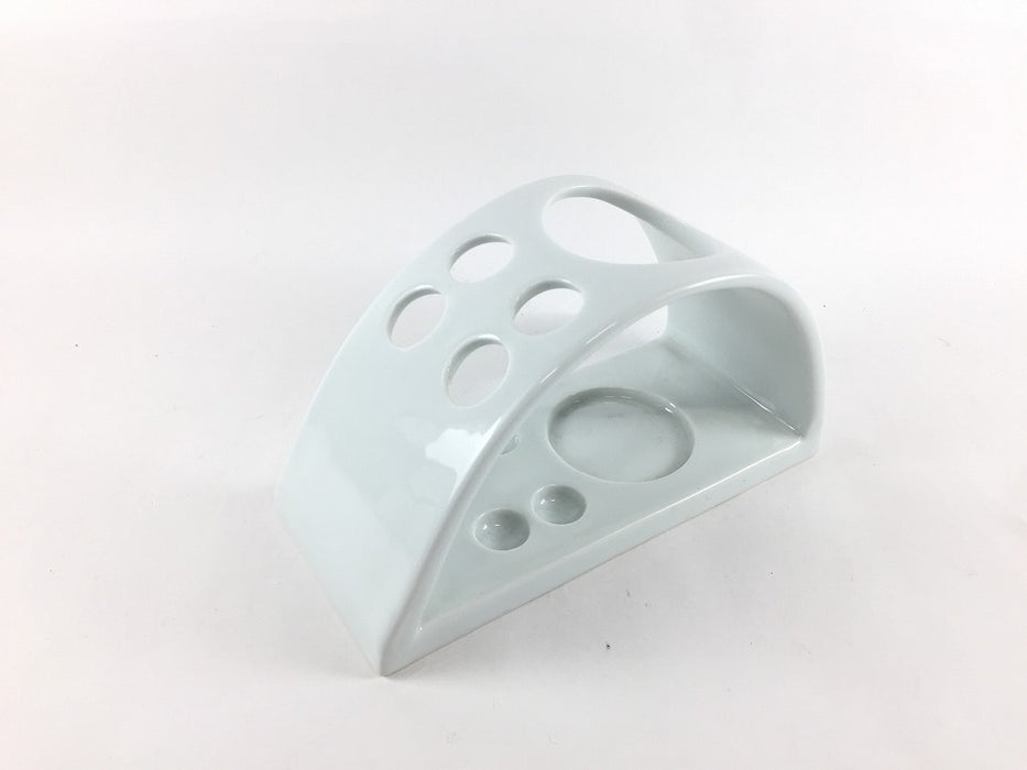 【SALE】白.歯ブラシ立て　16cm　波佐見焼(j.R)【訳あり】