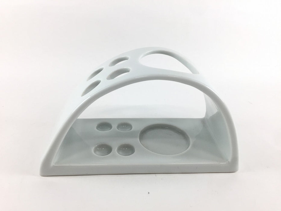 【SALE】白.歯ブラシ立て　16cm　波佐見焼(j.R)【訳あり】