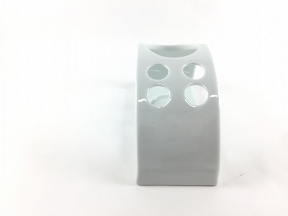 【SALE】白.歯ブラシ立て　16cm　波佐見焼(j.R)【訳あり】