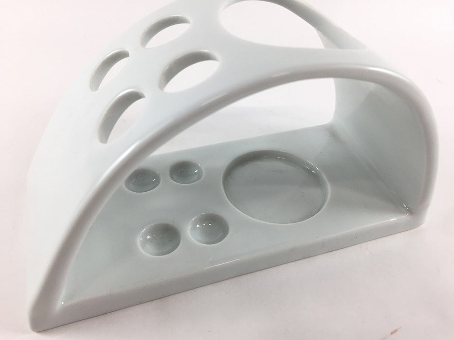 【SALE】白.歯ブラシ立て　16cm　波佐見焼(j.R)【訳あり】