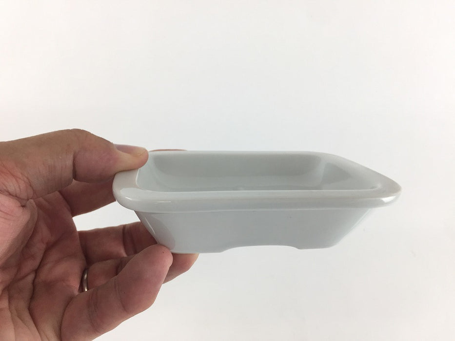 【SALE】白.石鹸入れセット　12cm　波佐見焼(j.R)【訳あり】