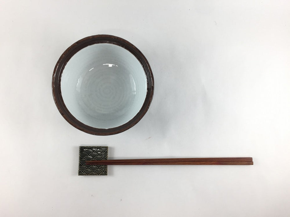 【SALE】土もの風碗鉢　白磁　12cm(300cc)　有田焼【訳あり】