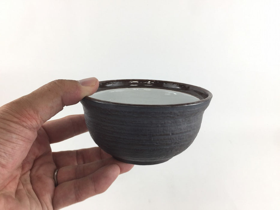 【SALE】土もの風碗鉢　白磁　12cm(300cc)　有田焼【訳あり】