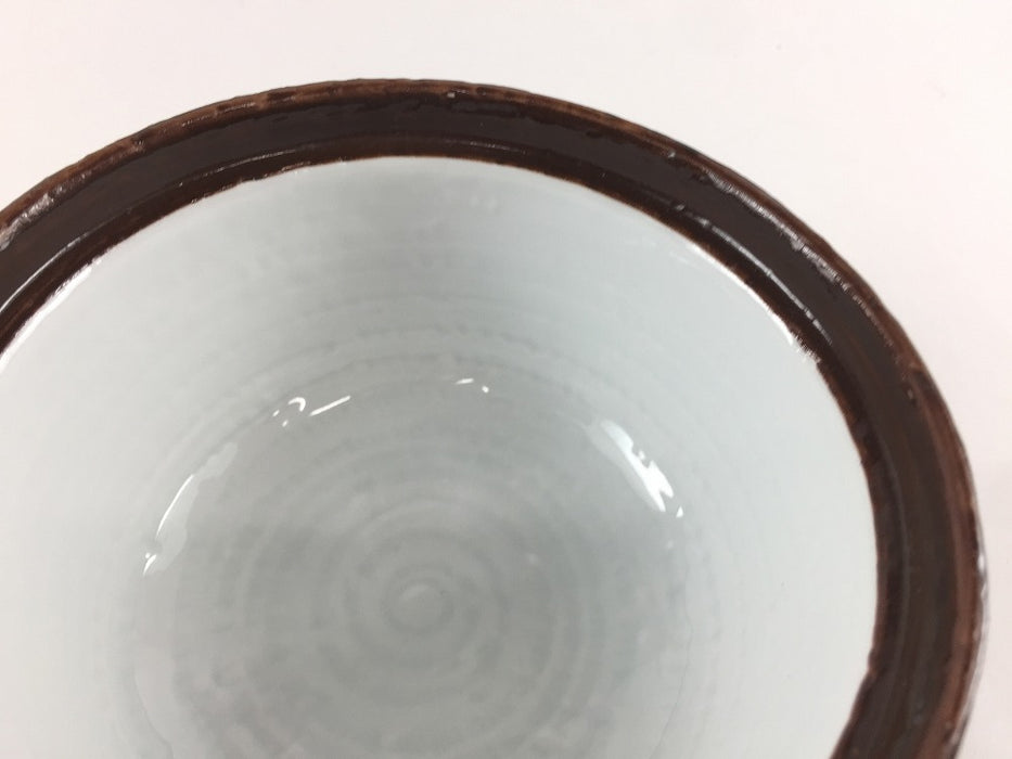 【SALE】土もの風碗鉢　白磁　12cm(300cc)　有田焼【訳あり】