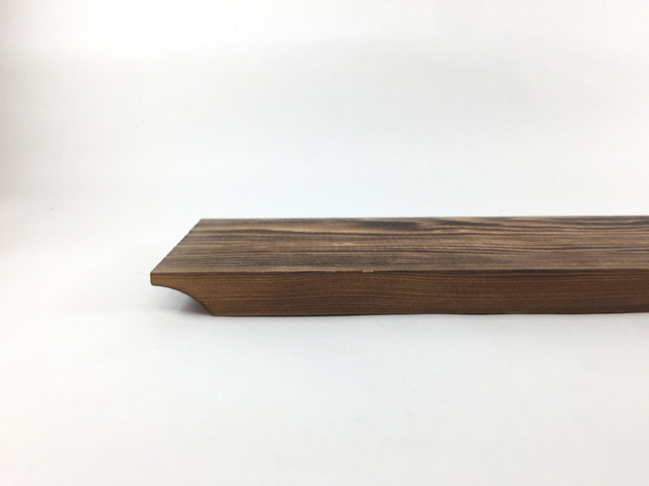 【SALE】細長木製台.焼杉　38cm　国産【訳あり】