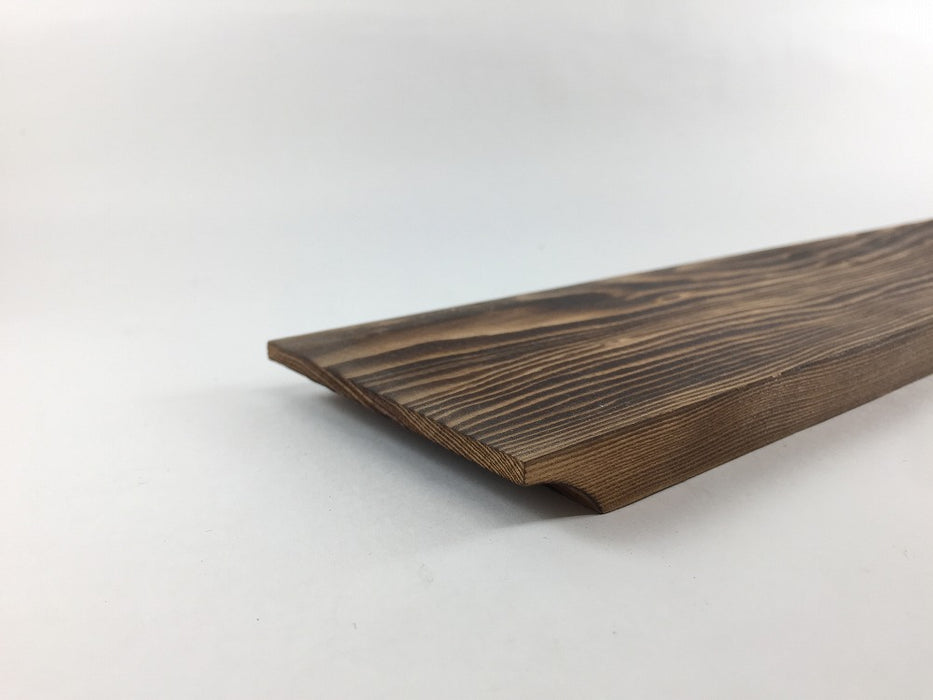 【SALE】細長木製台.焼杉　38cm　国産【訳あり】
