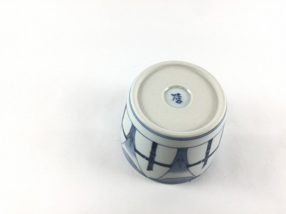 蕎麦猪口8.5cm(210cc)朝顔文　有田焼　李荘窯(j.R)