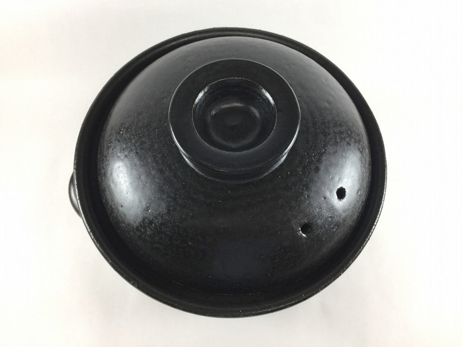 3合ご飯鍋.新黒　24cm(H18cm)　有田焼(j.R)