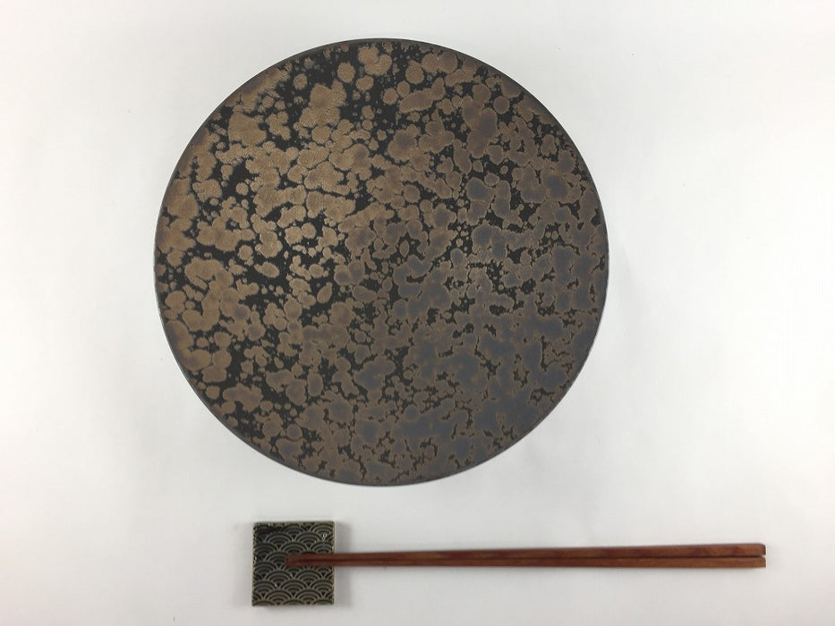 20cmクープボウルプレート　ブロンズゴールドウロコ　有田焼(j.R)