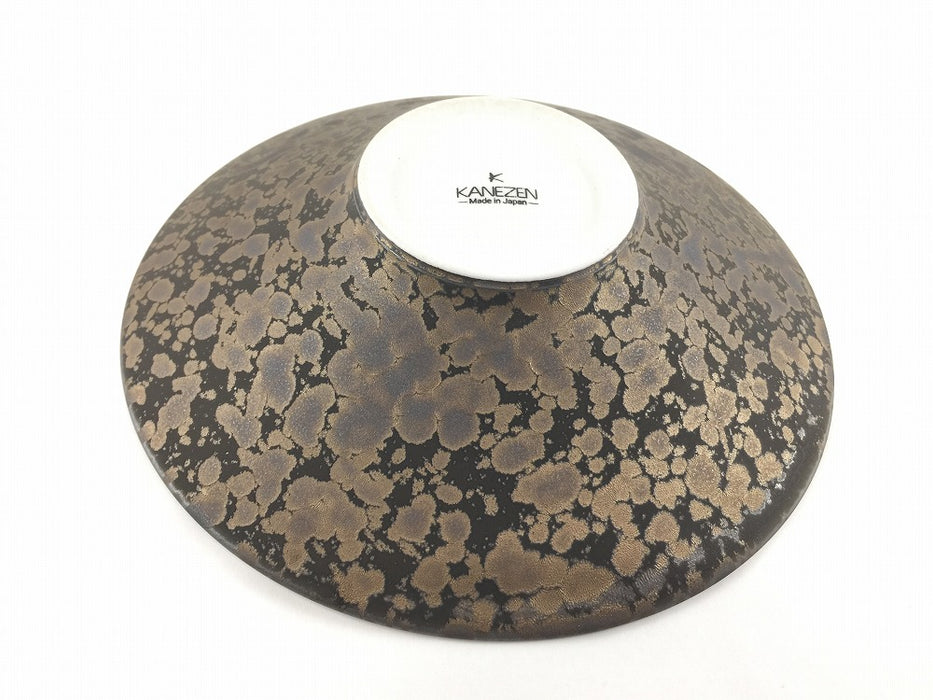 20cmクープボウルプレート　ブロンズゴールドウロコ　有田焼(j.R)