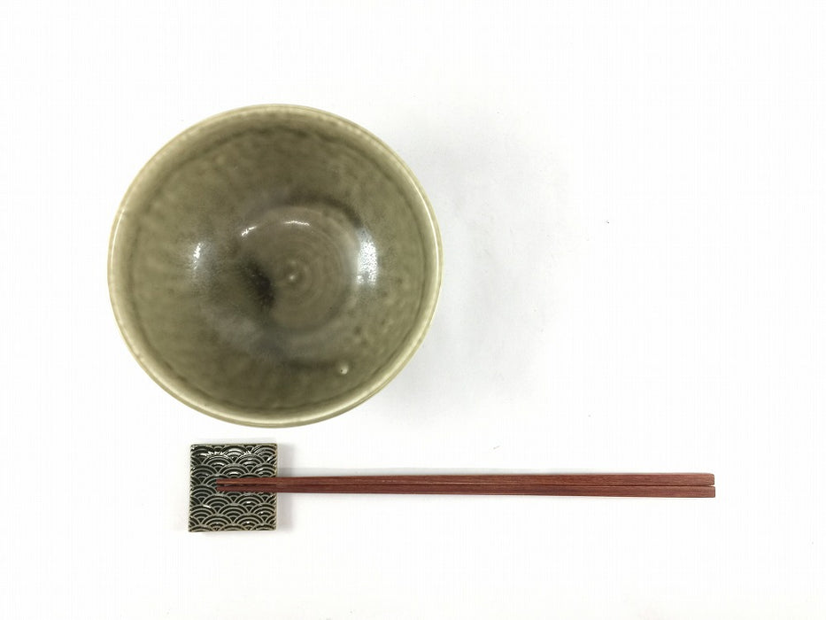 13cm臼茶碗(420cc)イラホ彩　有田焼弥源次窯(j.R)