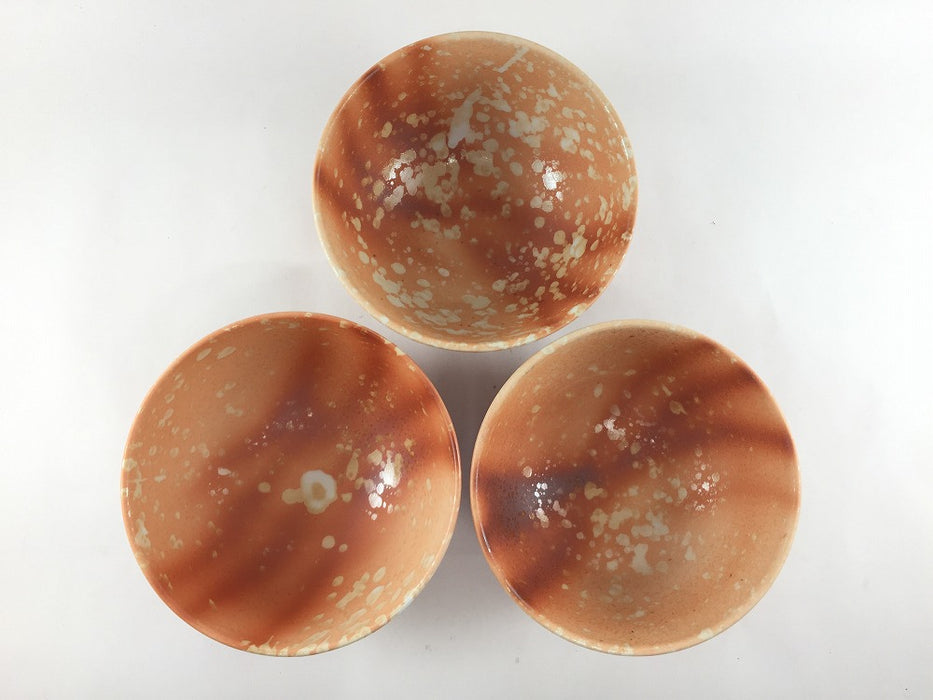 13cm臼茶碗(420cc)緋赤彩　有田焼弥源次窯(j.R)