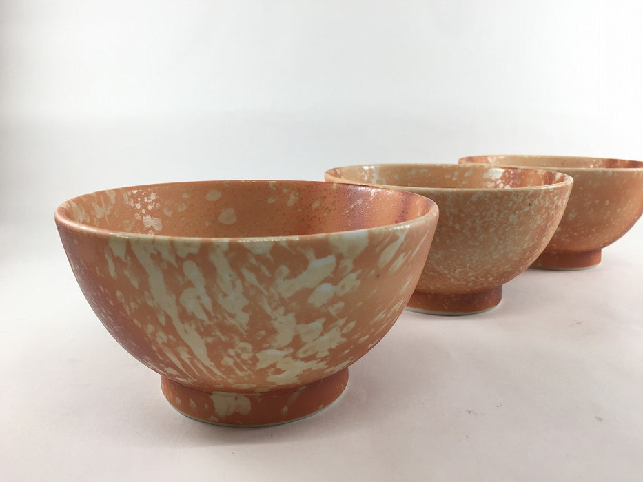 13cm臼茶碗(420cc)緋赤彩　有田焼弥源次窯(j.R)