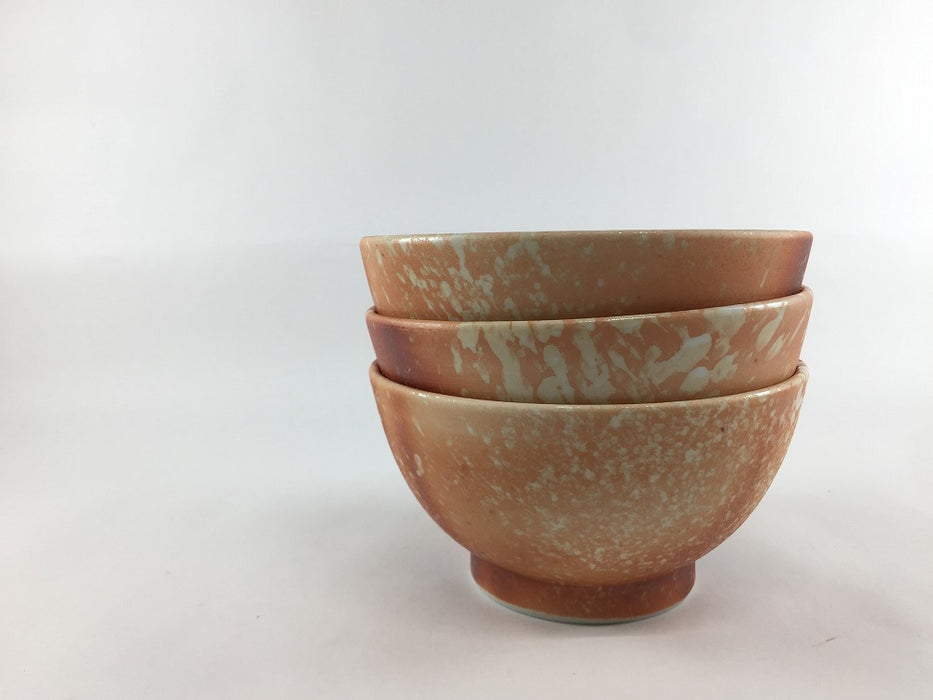 13cm臼茶碗(420cc)緋赤彩　有田焼弥源次窯(j.R)