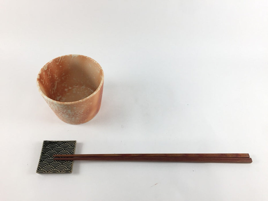 8cm蕎麦猪口(180cc)緋赤彩　有田焼弥源次窯(j.R)