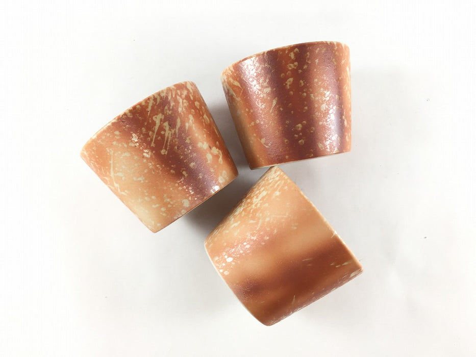 8cm蕎麦猪口(180cc)緋赤彩　有田焼弥源次窯(j.R)