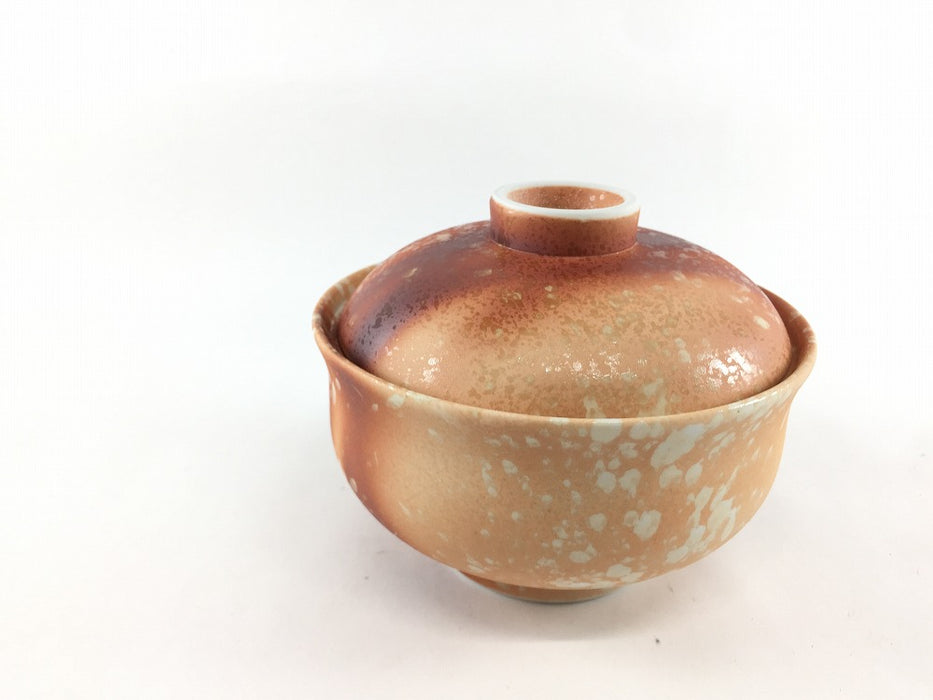 11cm福蓋物.緋赤彩　有田焼弥源次窯(j.R)