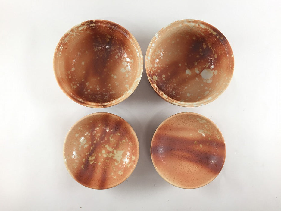 11cm福蓋物.緋赤彩　有田焼弥源次窯(j.R)