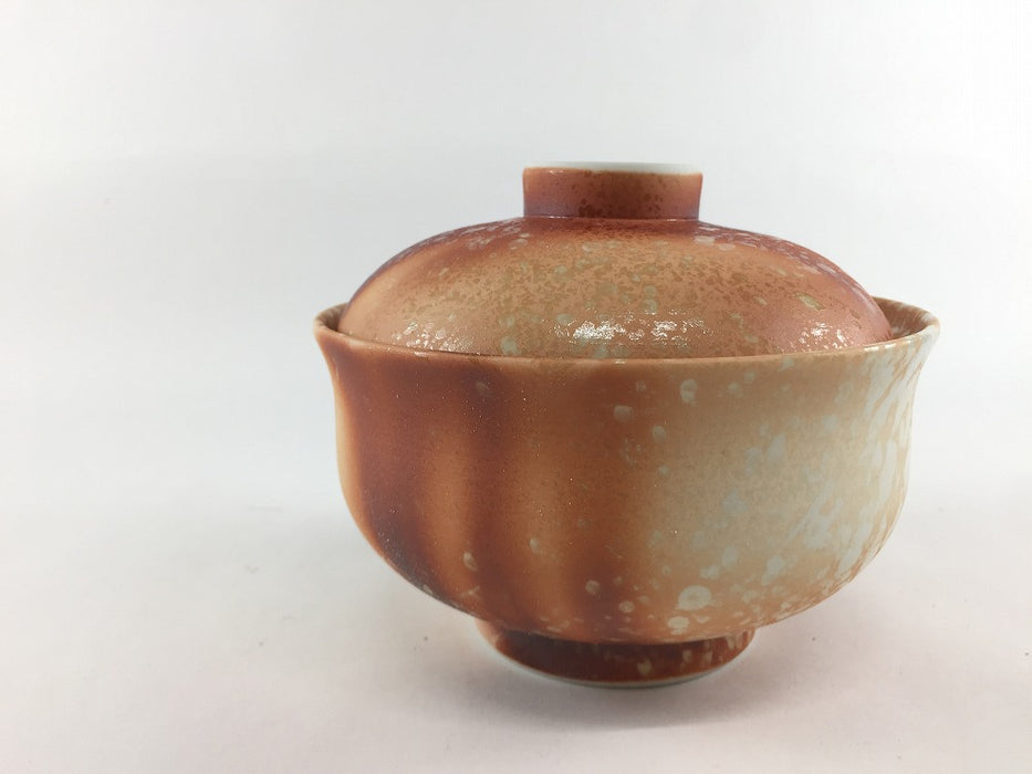 11cm福蓋物.緋赤彩　有田焼弥源次窯(j.R)