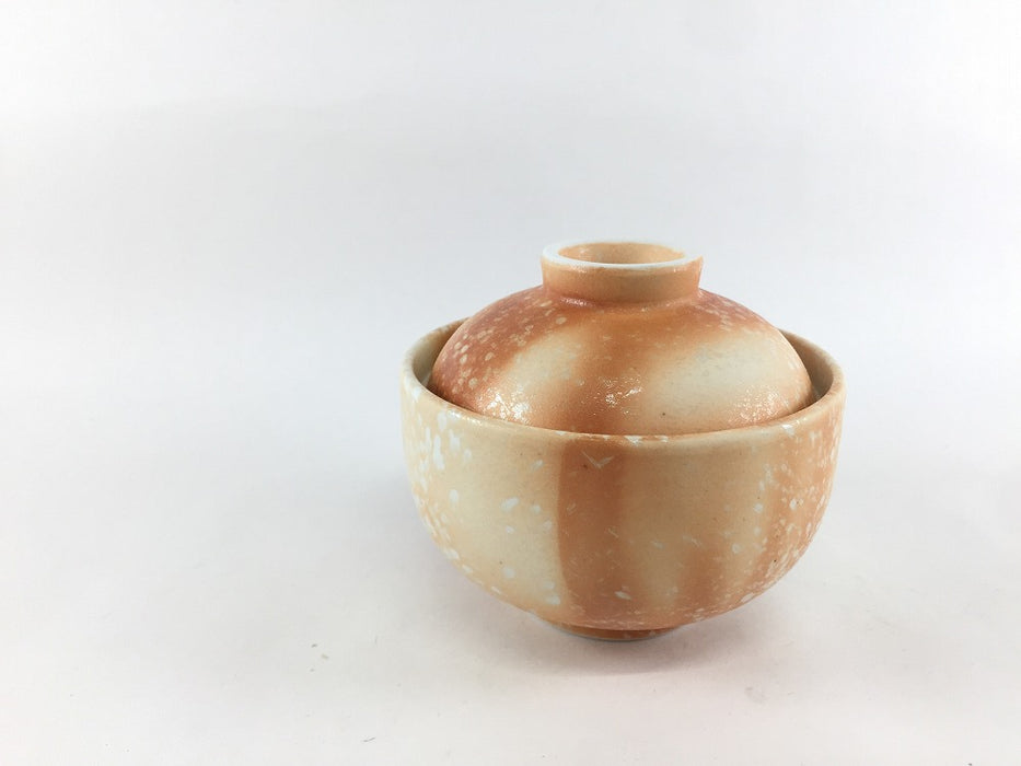 9cmミニ丸蓋物.緋赤彩　有田焼弥源次窯(j.R)