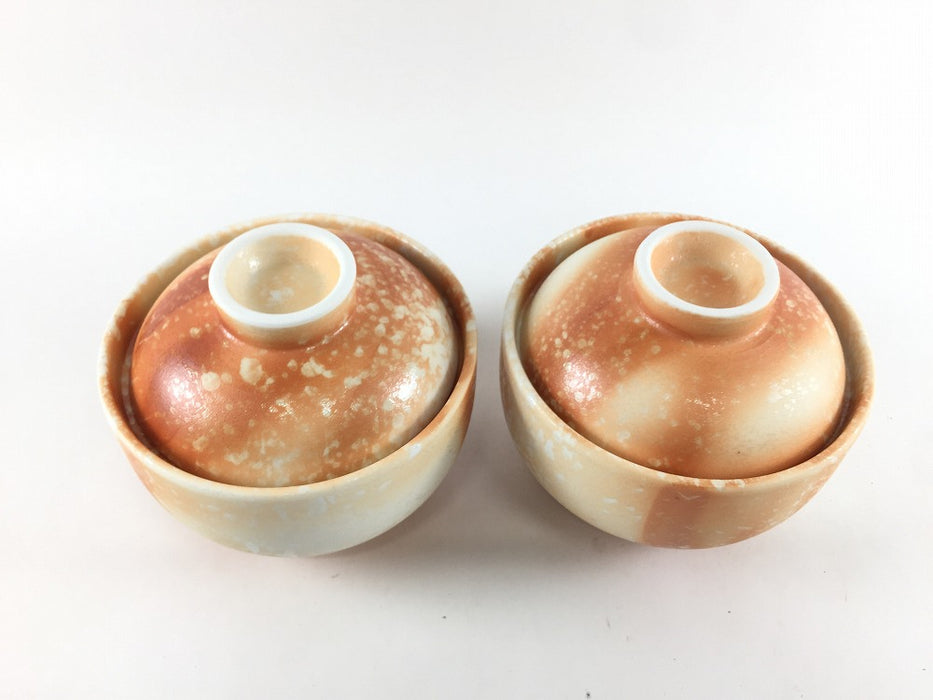 9cmミニ丸蓋物.緋赤彩　有田焼弥源次窯(j.R)