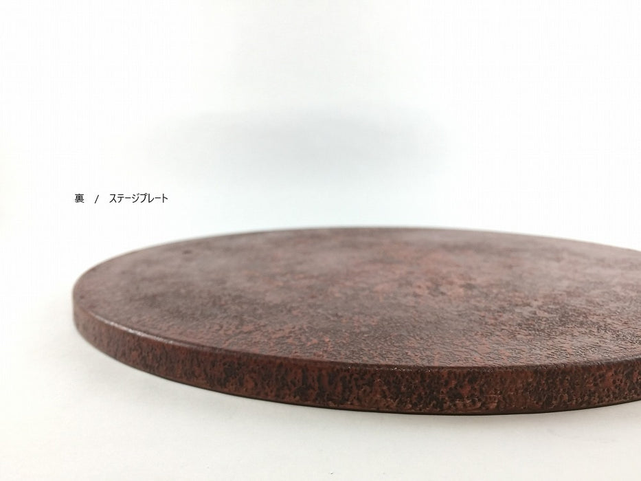 29cmリバーシブルプレート.朱彩　有田焼(j.R)【限定品】
