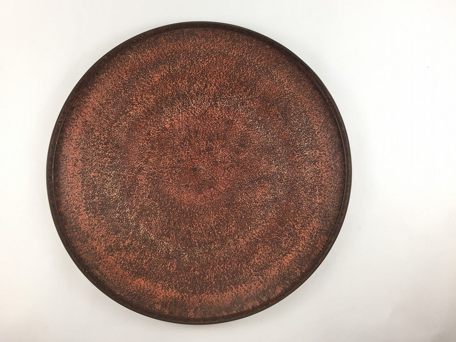 29cmリバーシブルプレート.朱彩　有田焼(j.R)【限定品】