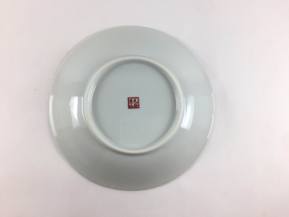 16cm丸皿　吉田屋松竹梅　九谷焼(j.R)