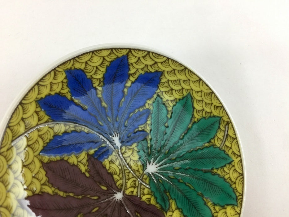 12cm小皿　吉田屋八手文　九谷焼(j.R)