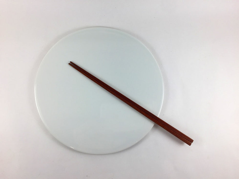 フラットプレート　21cm　白磁　有田焼　(j.R)