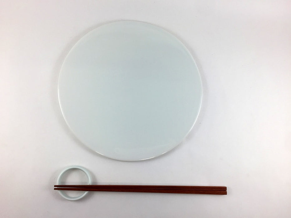 フラットプレート　21cm　白磁　有田焼　(j.R)