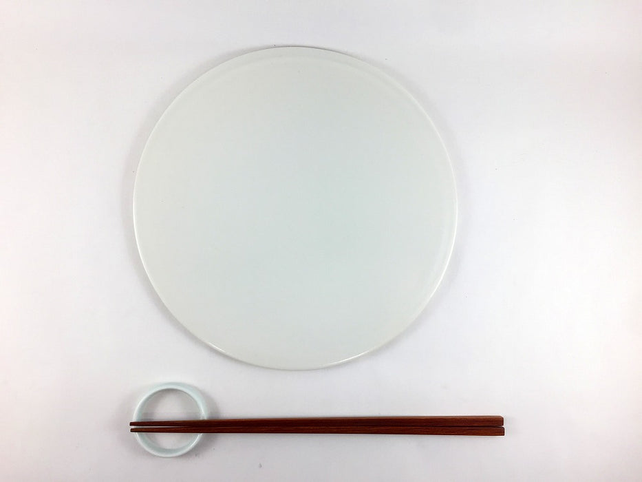 フラットプレート　21cm　白マット　有田焼